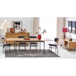 SMART-ST bord - Natur eg / Sort