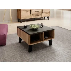 Sofabord 60x60 LOTTA Sofabord Wotan Eg/Sort