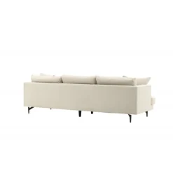Sofia 3 personers Sofa - Beige Fløjl