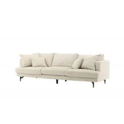 Sofia 3 personers Sofa - Beige Fløjl