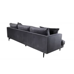 Sofia 3 personers Sofa - Sort og Mørkegrå