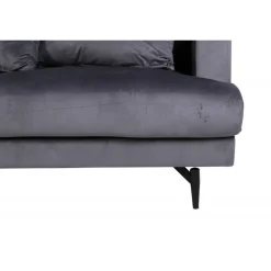 Sofia 3 personers Sofa - Sort og Mørkegrå