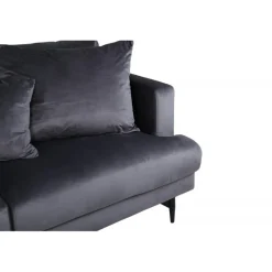 Sofia 3 personers Sofa - Sort og Mørkegrå