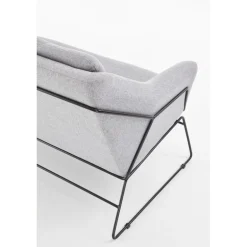 SOFT 2 pers sofa - Lysegrå stof