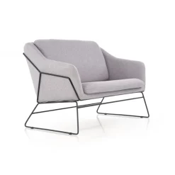 SOFT 2 pers sofa - Lysegrå stof