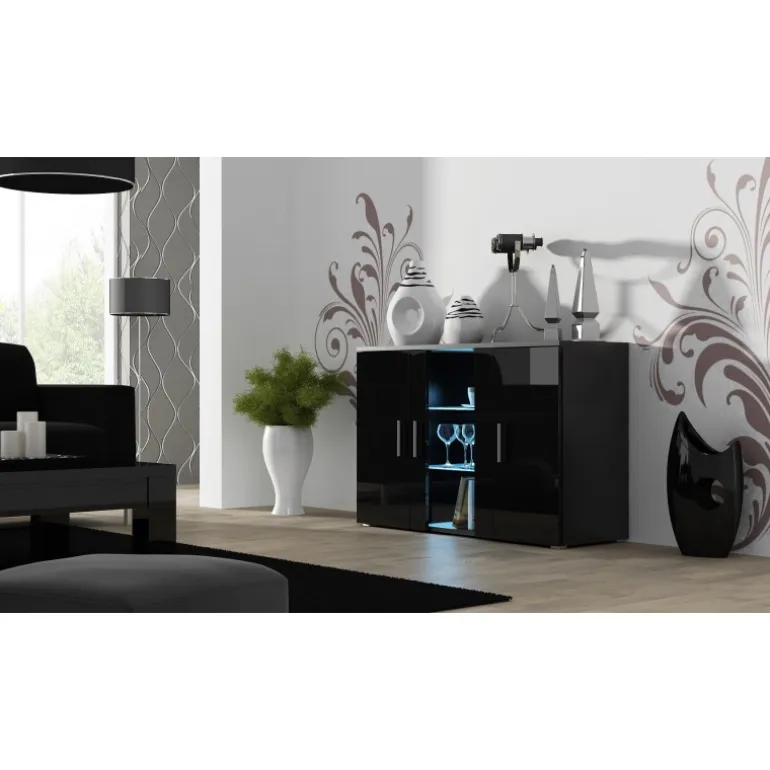 SOHO S7 kommode Sort/Sort