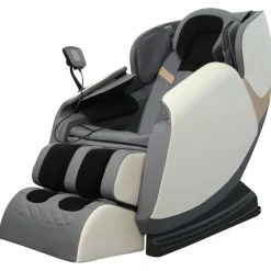 SOLARIA massagestol / varmefunktion / farver: Creme / Grå / guld