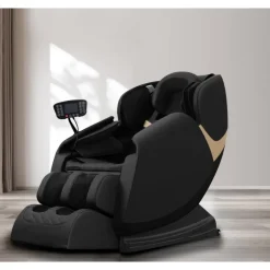 SOLARIA Massagestol med Varmefunktion - Sort / Guld