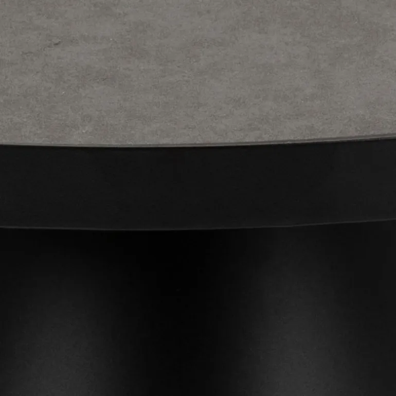 Soli sofabord sort glas