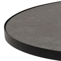 Soli sofabord sort glas