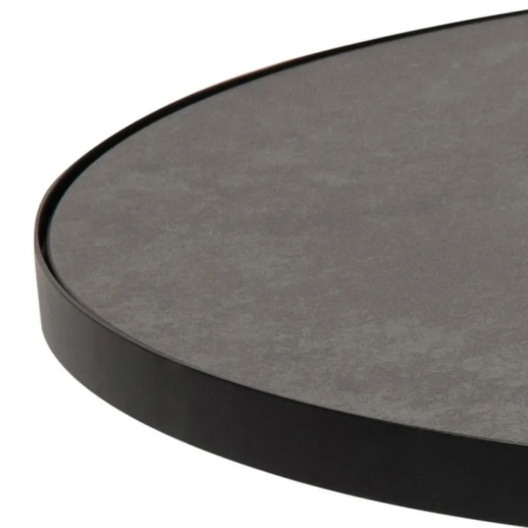 Soli sofabord sort glas