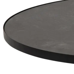 Soli sofabord sort glas