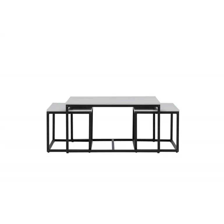 Solna Sofabordsæt - Sort og Grå