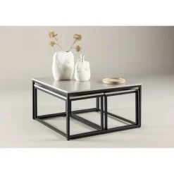 Solna Sofabordsæt - Sort og Grå