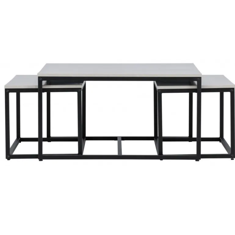 Solna Sofabordsæt - Sort og Grå