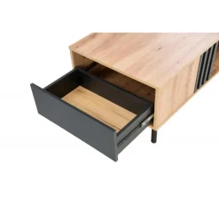 SONIA sofabord, håndværkseg / Sort