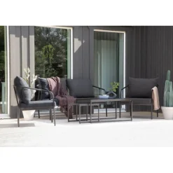 Sopot Sofasæt - Sort,Grå