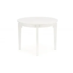 SORBUS Rund Spisebord med udtræk 100cm udvides til 200cm - Hvid