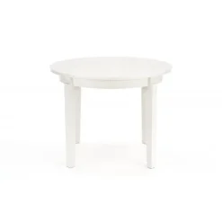 SORBUS Rund Spisebord med udtræk 100cm udvides til 200cm - Hvid