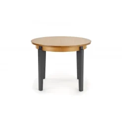 SORBUS Rund Spisebord med udtræk 100cm udvides til 200cm - Eg / grafit