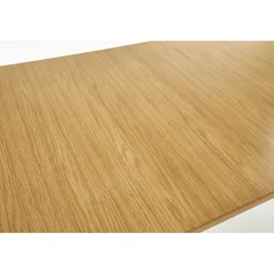 SORBUS Rund Spisebord med udtræk 100cm udvides til 200cm Honningeg