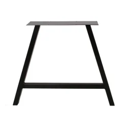 Sort pulverlakeret A stel til plankeborde