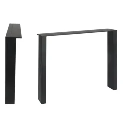 Sort pulverlakeret hjørne stel