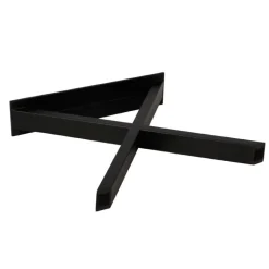 Sort pulverlakeret X stel 2 stk