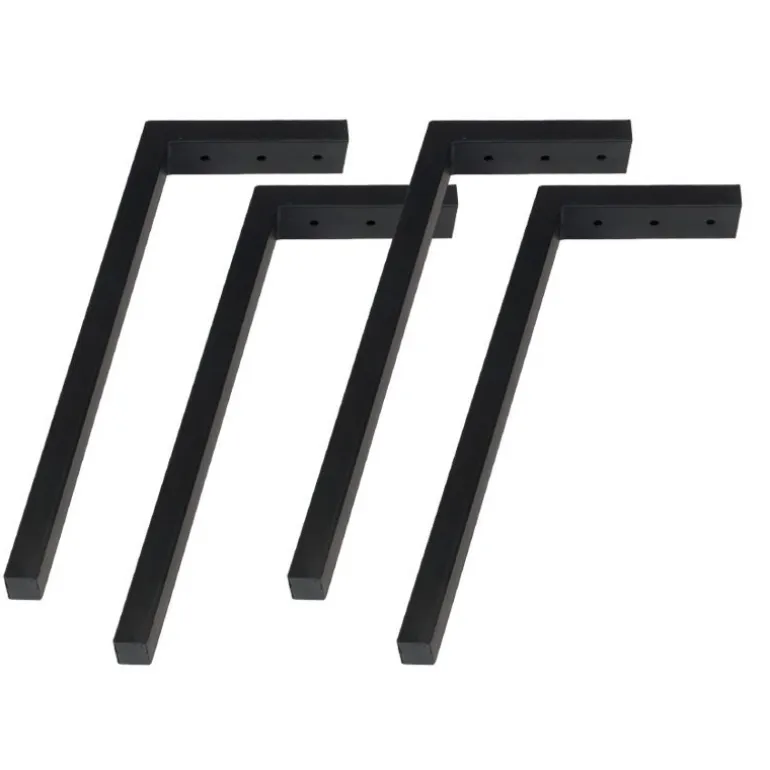 Sort stel til bænk eller sofabord