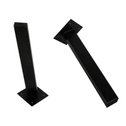 Sort stel til bænk eller sofabord