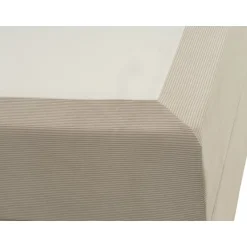 SPACE 7-Zonet 80x200 cm Boksmadras seng med opbevaring Beige Fløjl