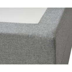 SPACE 7-Zonet 160x200 cm Boksmadras seng med opbevaring lysegrå