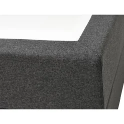 SPACE 7-Zonet 120x200 cm Boksmadras seng med opbevaring Mørkegrå