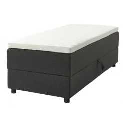 SPACE 7-Zonet 80x200 cm Boksmadras seng med opbevaring Mørkegrå