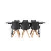 Spisebordssæt Astrid med Spisebordsstole Zeno - Sort