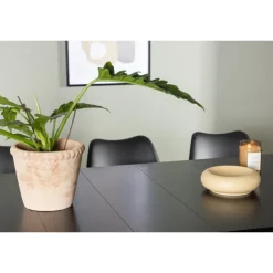 Spisebordssæt Astrid med Spisebordsstole Zeno - Sort