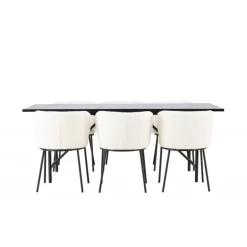 Spisebordssæt Astrid med Spisebordsstole Edina