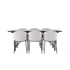 Spisebordssæt Astrid med Spisebordsstolene Evelina