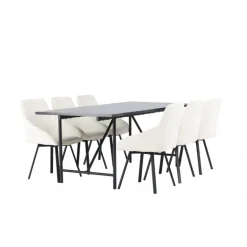 Spisebordssæt Astrid med Spisebordsstole Rosie