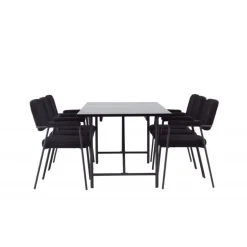 Spisebordssæt Astrid med Yesterday Spisebordsstole - Sort