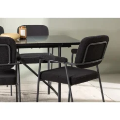 Spisebordssæt Astrid med Yesterday Spisebordsstole - Sort