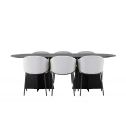 Spisebordssæt Bootcut med Evelina stole