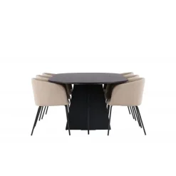 Spisebordssæt Bootcut med Spisebordsstole Berit