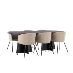 Spisebordssæt Bootcut med Spisebordsstole Berit