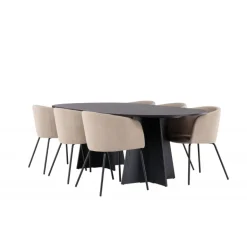 Spisebordssæt Bootcut med Spisebordsstole Berit