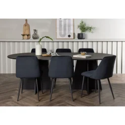 Spisebordssæt Bootcut med stole Night