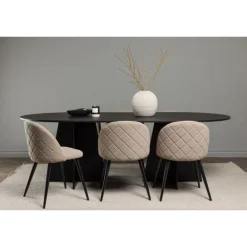 Spisebordssæt Bootcut med Spisebordsstole Velvet