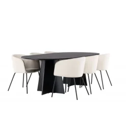 Spisebordssæt Bootcut med Spisebordsstole Berit