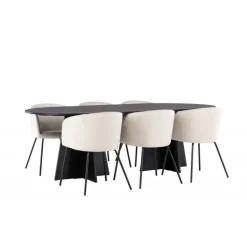 Spisebordssæt Bootcut med Spisebordsstole Berit