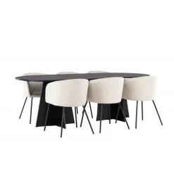 Spisebordssæt Bootcut med Spisebordsstole Berit